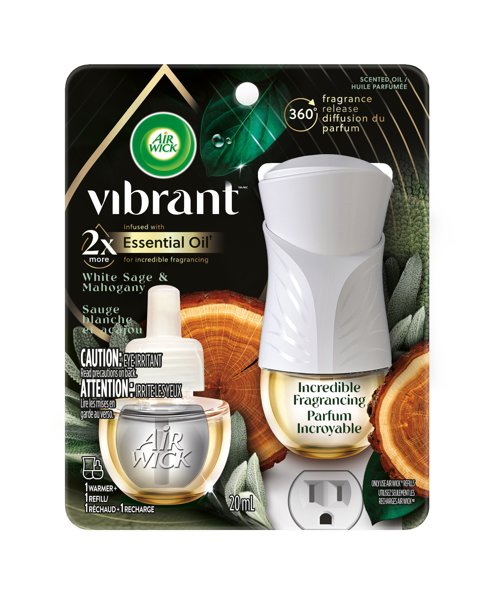 Air Wick® Vibrant Scented Oil - White Sage & Mahogany (Canada)